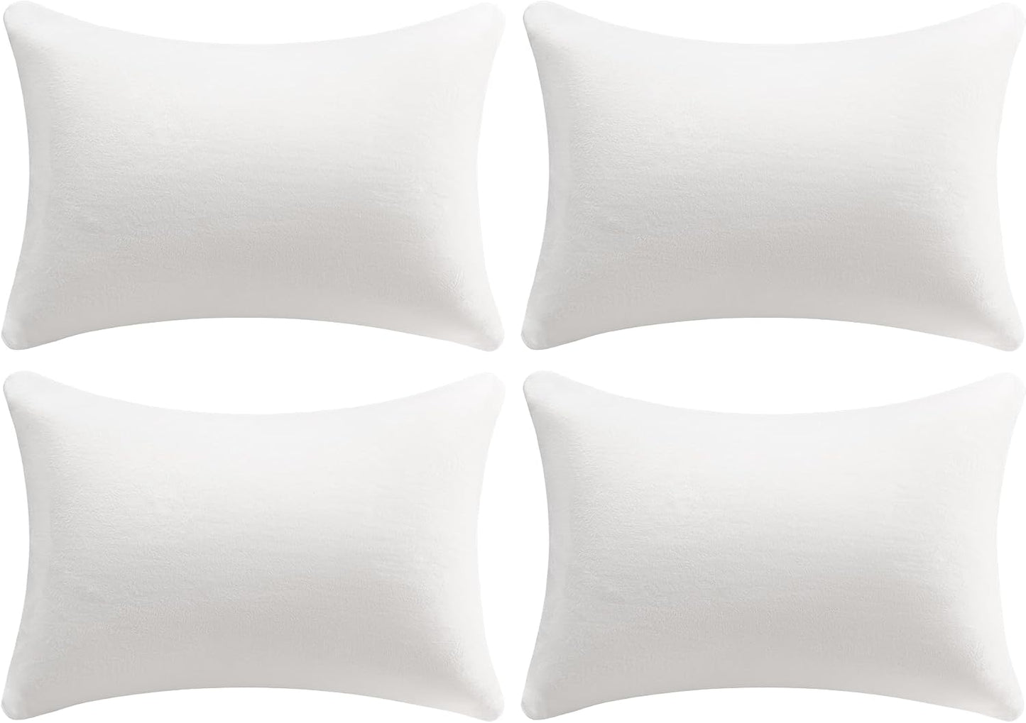 AM AEROMAX 12x20 Memory Foam Throw Pillow Insert, Rectangular Lumbar, White | Decorates bed/sofa/couch | lumbar shape fills pillow cover | resists flattening | comfortable to lean on