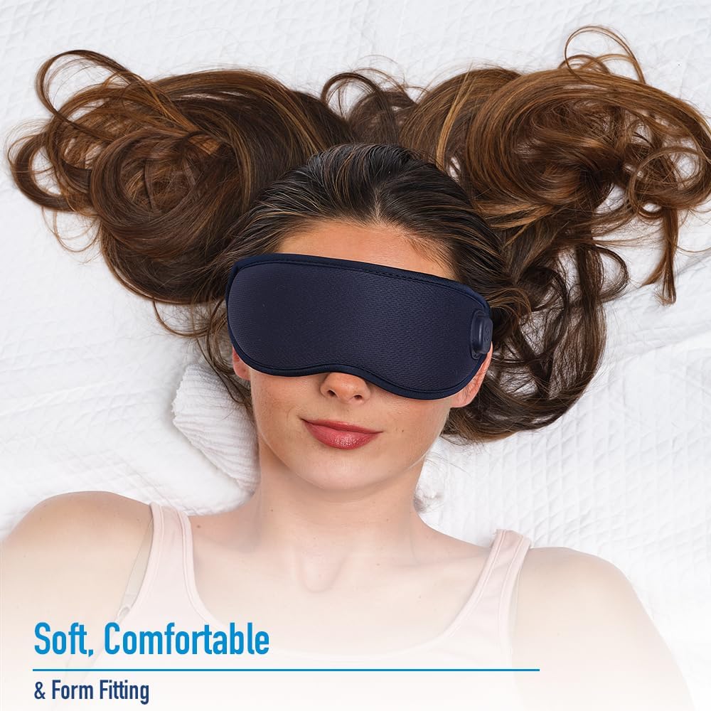 Miracle Eye Mask for Dry Eye Relief, Massaging Heated Eye Mask, Cordless & Rechargeable Warm Compress for Eyes, Gel Cold Pack Included, Soft & Comfortable, Helps Support Eye Strain