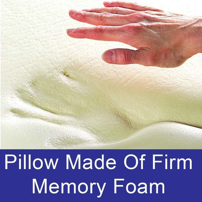 Carex Memory Foam Cervical Neck Pillow, Round - Contoured Design to Support Neck and Shoulders, Relieve Pain and Pressure, Neck Roll Pillow for Sleeping, Memory Foam