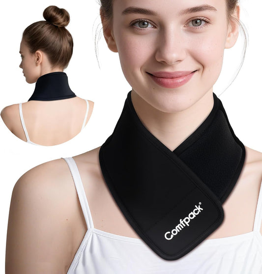 Comfpack Neck Ice Pack Wrap, Flexible Gel Ice Pack for Neck, Wrists, Head