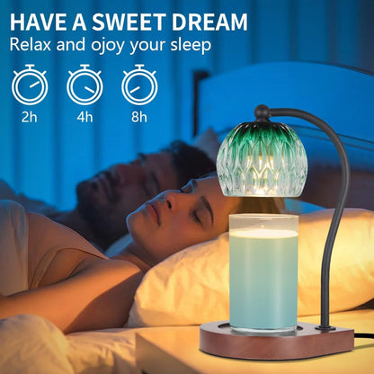 Dimmable Candle Warmer Lamp with Timer Adjustable Height for Scented Jar Candles Electric Candle Wax Melt Warmer for Home Decor Christmas Birthday Gifts for Women Mom(Hummingbird)