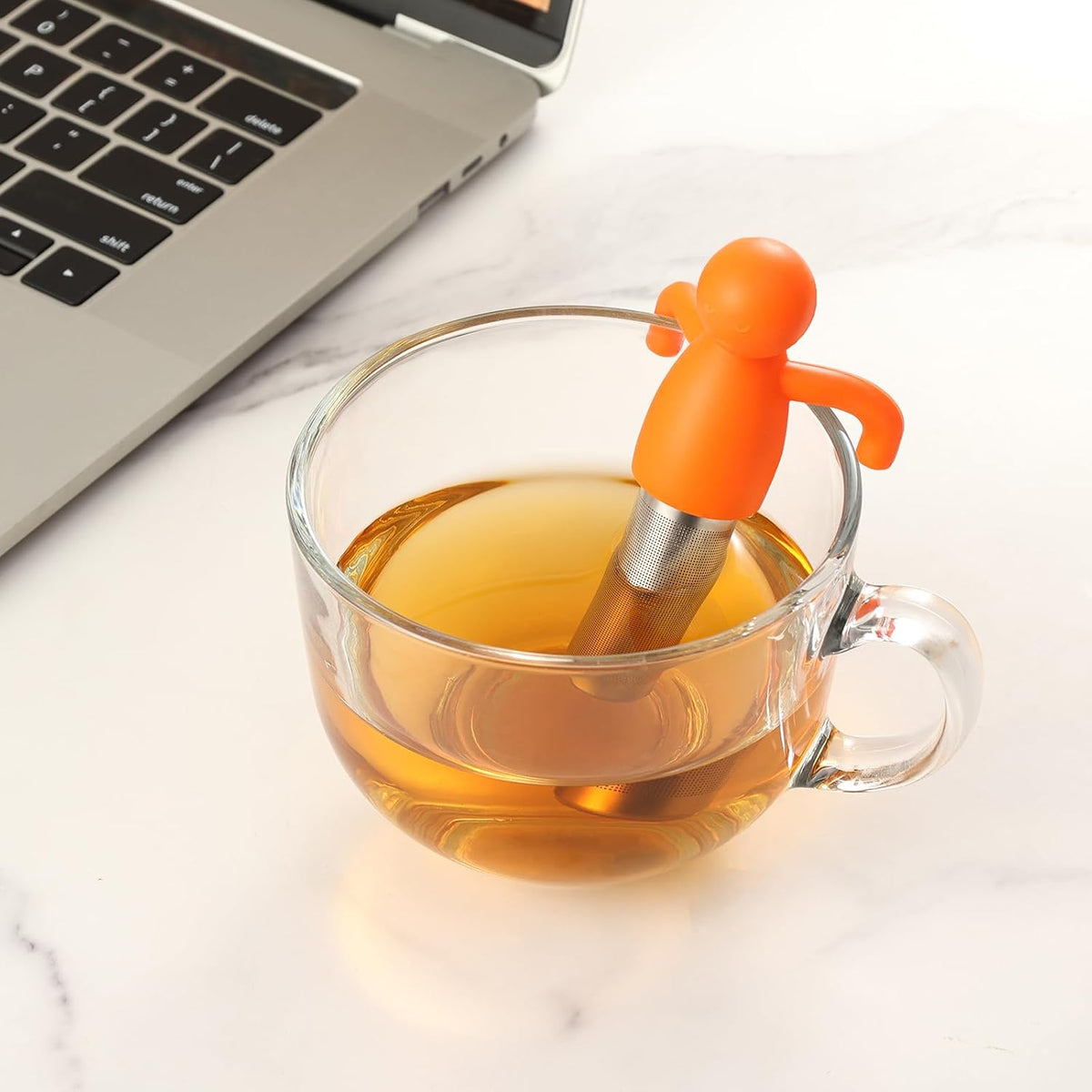 Leden Tea Infuser for Loose Leaf Tea Extra Fine Mesh Tea Steeper Gray