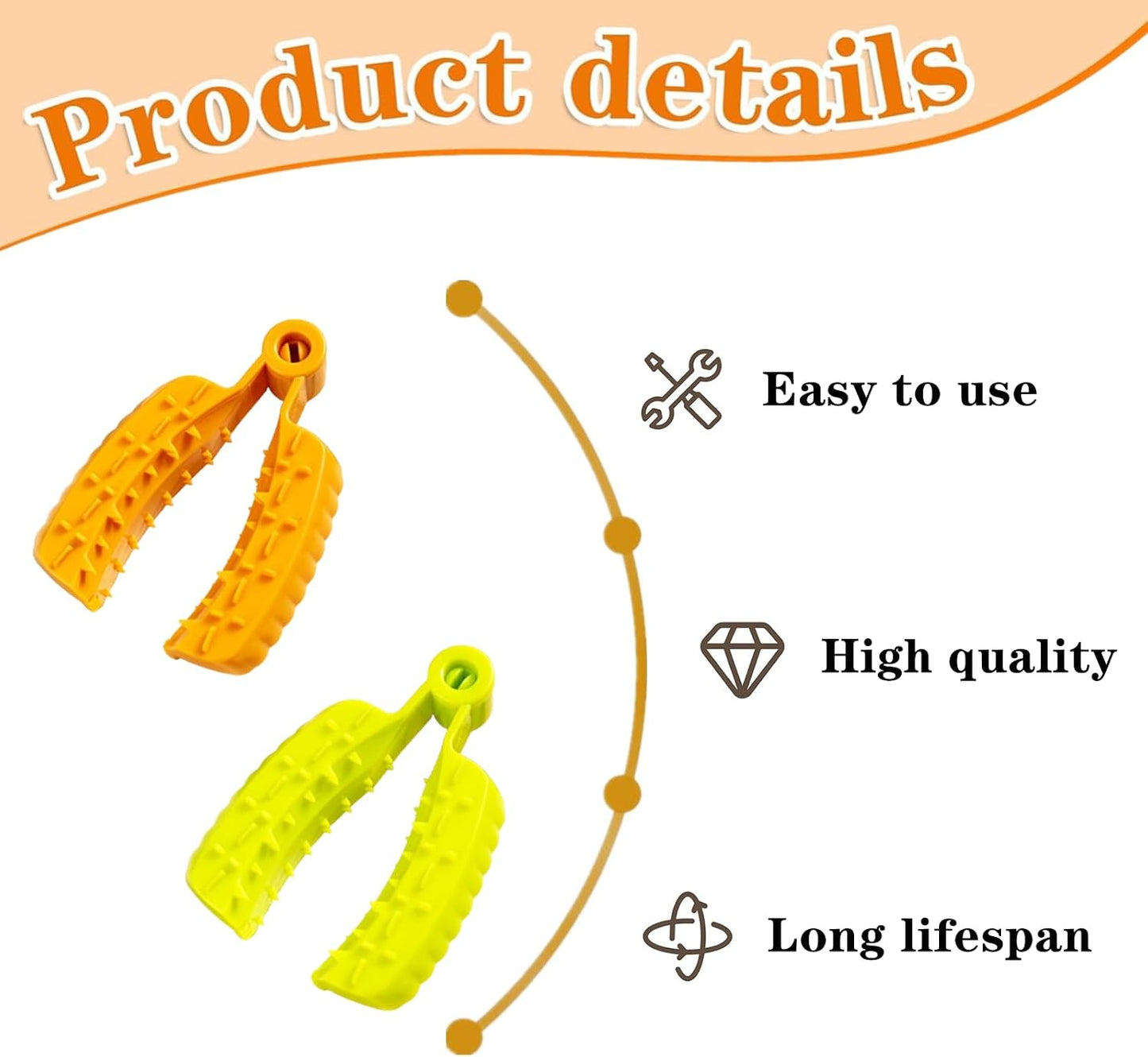 2 Pcs Food Slicer Hand Guard Professional Vegetable Grater Finger Guard Mandoline Holder for Kitchen(Yellow, Green)
