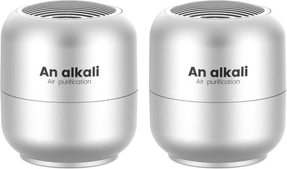 Effective Fridge Deodorizer, Refrigerator Odor Eliminator, 2 Pack | Lasts 10 Years, Chemical-Free Fresh Odor Eliminator Kit, More Effective, for Kitchen Appliances, Closet, Car,Silver