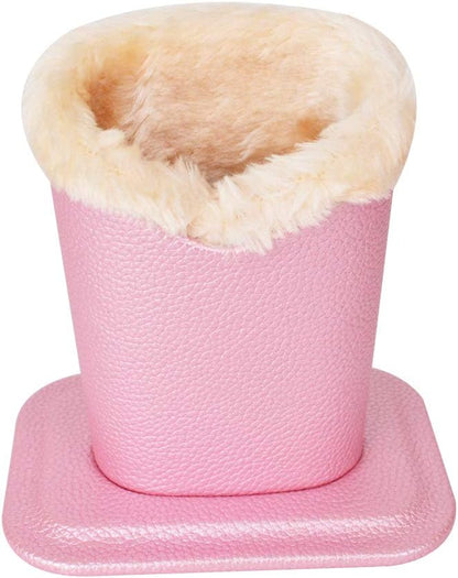 Baitaihem Pack of 2 Plush Lined Eyeglasses Holder Stand Protective Glasses Case For Desks Or Nightstands