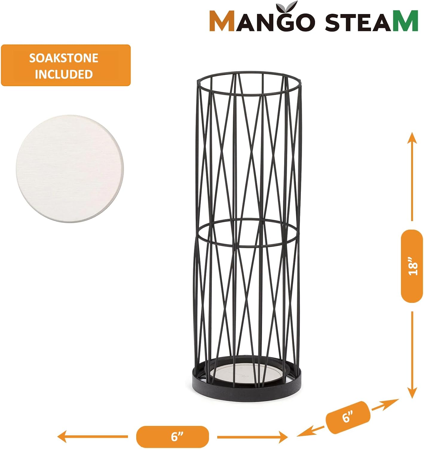 Mango Steam Pluvian Soakstone Umbrella Holder (Tall, Gold)