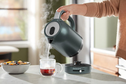 KitchenAid 1.7L Electric Kettle, Temp Control KEK1701, Juniper | Automatic Shut Off After Boiling, Variable Temperature Control, Removable and Washable LimeScale Filter