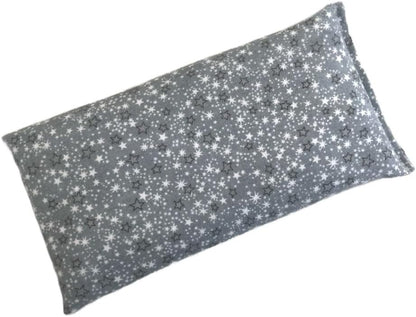 HOME COMFORT Rice & Lavender Microwavable Heating Pad-Reusable Moist Heat or Cold Therapy 10” X 5” (White Clouds)