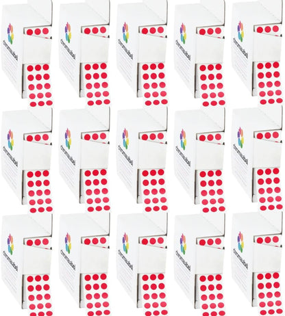 Dark Blue, Red & Yellow Dots, 1/4 Inch, 1000/Box Each Color | Writable Semi-Gloss Circle Labels in Dark Blue, Red and Yellow for Offices, Retail and Classrooms. Made in USA - Colors A