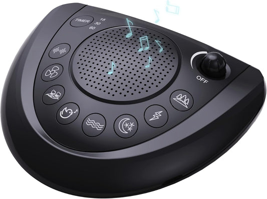 Mesqool Portable White Noise Machine with 24 Soothing Sounds for Sleep
