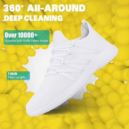 Shoe Washing Machine Bag 2 Pack, Laundry Shoe Bag for Washer and Dryer | 360°Deep Clean Durable Shoes, Reusable Shoe Cleaner Bags, Sneaker Washing Machine Bag, Yellow