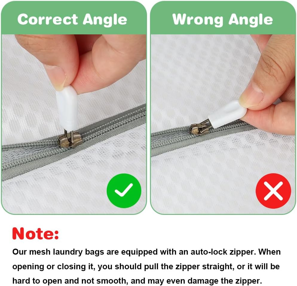 Tenn Well 3Pcs Mesh Laundry Bags For Shoes Sneakers Fits Size 12 | Mesh bags for trainers, tennis shoes, slippers, washing machine safe