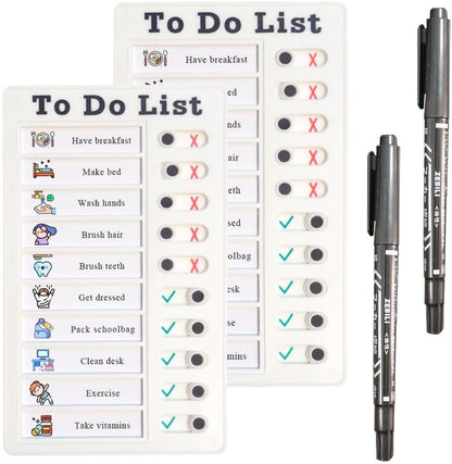 Chore Chart for Multiple Kids, ADHD Tools Checklist Board Routine Schedule (to Do List)