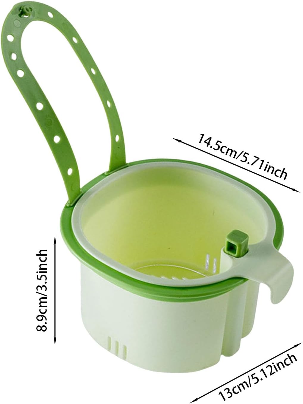 Hanging Sink Drain Basket,2026 New Cactus Kitchen Sink Strainer Basket,Self-Cleaning Faucet Hanging Filter Basket, Multifunctional Kitchen Sink Strainer Press Automatic Dumping Basket，Green