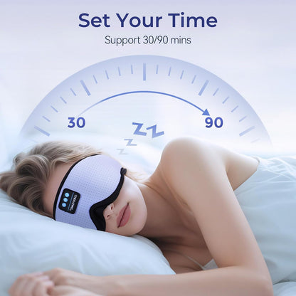 Eye Mask Bluetooth Headphones, 3D Contoured Zero Pressure Sleeping Masks