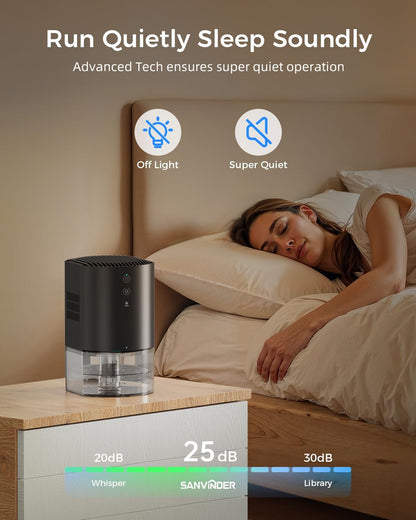 Small Dehumidifiers for Bathroom, Bedroom, Dorm Room, Home, RV, Closet, Wardrobe, Office, Portable Dehumidifier with Auto Shut Off, Auto Defrost, Colorful Light, Ultra Quiet, Energy Saving, 35 OZ | Ultra Quiet & Energy Saving with Auto Shut Off, Auto