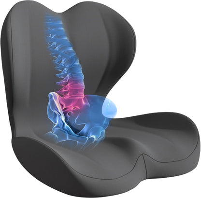 Seat Cushion for Office Chair, Ergonomic Cushion with Lumbar Support Pillow