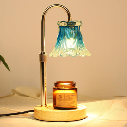 Fragrance Candle Warmer Lamp with 2 Bulbs Electric Candle Warmer with Timer & Dimmer for Home Decor