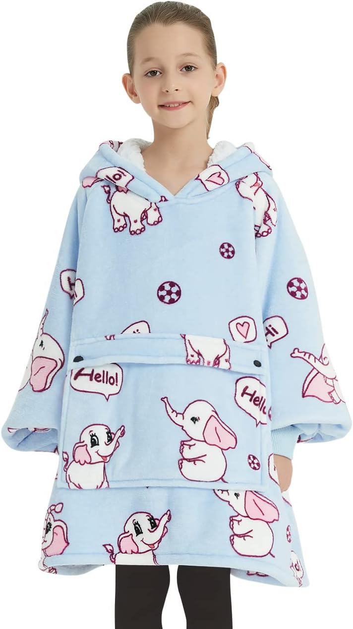 Wearable Blanket Hoodie for Adults With Pocket Strawberry Hoodie | Sherpa, Fuzzy Blanket Hoodie, Oversized Sweatshirt Blanket, Kangaroo Pouch, Cute Birthday Gifts for Sister, Cute Stuff