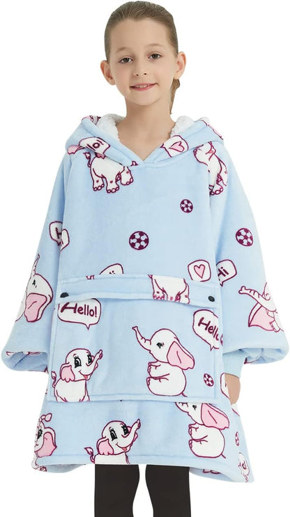 Wearable Blanket Hoodie for Adults With Pocket Strawberry Hoodie | Sherpa, Fuzzy Blanket Hoodie, Oversized Sweatshirt Blanket, Kangaroo Pouch, Cute Birthday Gifts for Sister, Cute Stuff