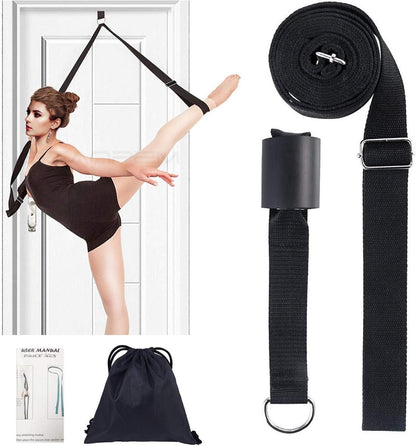 Adjustable Leg Stretcher Lengthen Ballet Stretch Band - Easy Install on Door Flexibility Stretching Leg Strap Great Cheer Dance Gymnastics Trainer Stretching Equipment Taekwondo Training