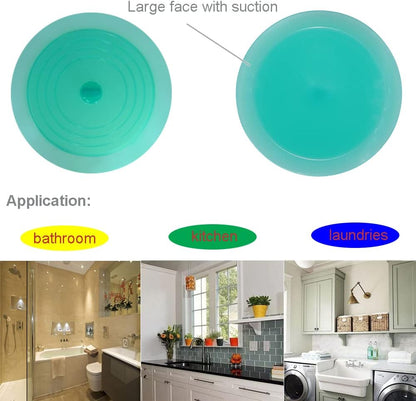 Shower Drain Hair Catcher Tub Stopper, V-TOP Drain Cover for Shower to Catcher Hair, Silicone Bathtub Drain Plug Suit for Bathroom Kitchen and Laundry, 4 Pack