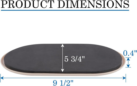 8 Pack Furniture Sliders, 9-1/2" x 5-3/4" Large Furniture Sliders for Carpeted Floors, Reusable Moving Pads Sliders for Heavy Furniture - Effortless Moving and Surface Protection