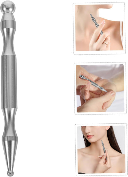 Stainless Steel Deep Tissue Massage Rod for Legs Back Silver