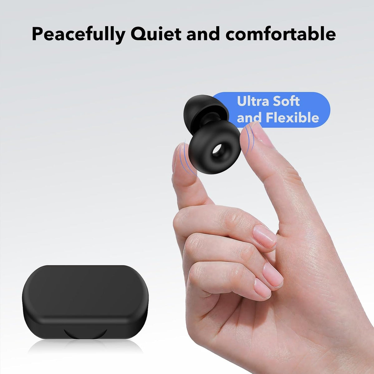 -40dB Ear Plugs for Sleeping Noise Cancelling Ear Plugs for Noise Reduction & Snoring, Concerts, Ep01 Earplugs for Sleep, Sider Sleepers Airplane, Silicone Earplugs Reusable Concert Ear Plug Case
