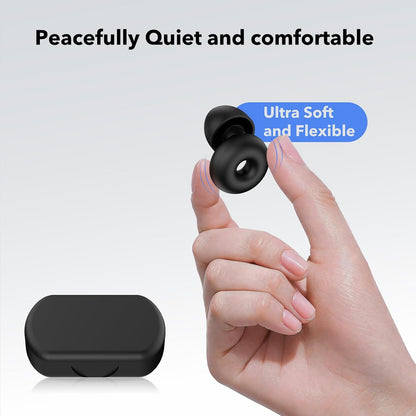 -40dB Ear Plugs for Sleeping Noise Cancelling Ear Plugs for Noise Reduction & Snoring, Concerts, Ep01 Earplugs for Sleep, Sider Sleepers Airplane, Silicone Earplugs Reusable Concert Ear Plug Case