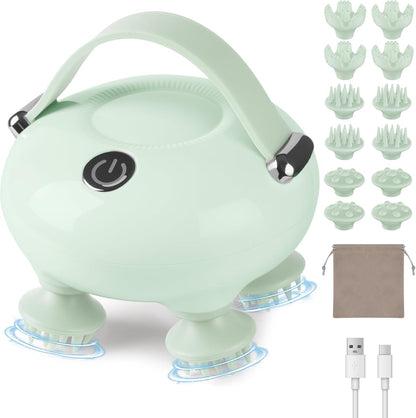 Scalp Massager, Head Massager Scalp with Tangle-Resistant Design | Portable Head Massager, Hair Massagers with 12 Massage Heads, 3 Modes, Mothers Day Gifts, Father Day Gifts for Mom, Dad