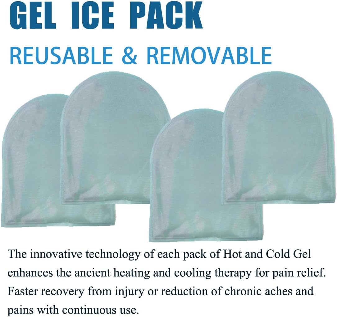 Reusable Cold Therapy Socks, Gel Ice Pack for Feet Heels Injuries Swelling, Hot and Cold Therapy Socks for Plantar Fasciitis Neuropathy Chemotherapy Pain Relief for Foot Ankle (Pink)