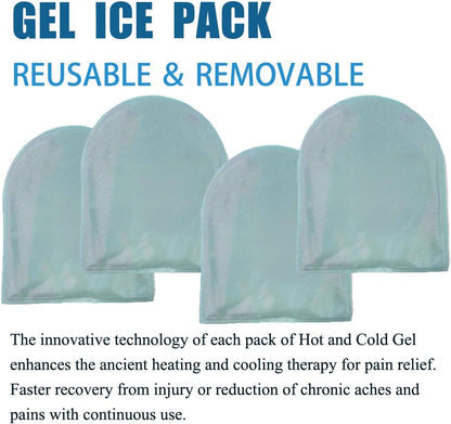 Reusable Cold Therapy Socks, Gel Ice Pack for Feet Heels Injuries Swelling, Hot and Cold Therapy Socks for Plantar Fasciitis Neuropathy Chemotherapy Pain Relief for Foot Ankle (Pink)