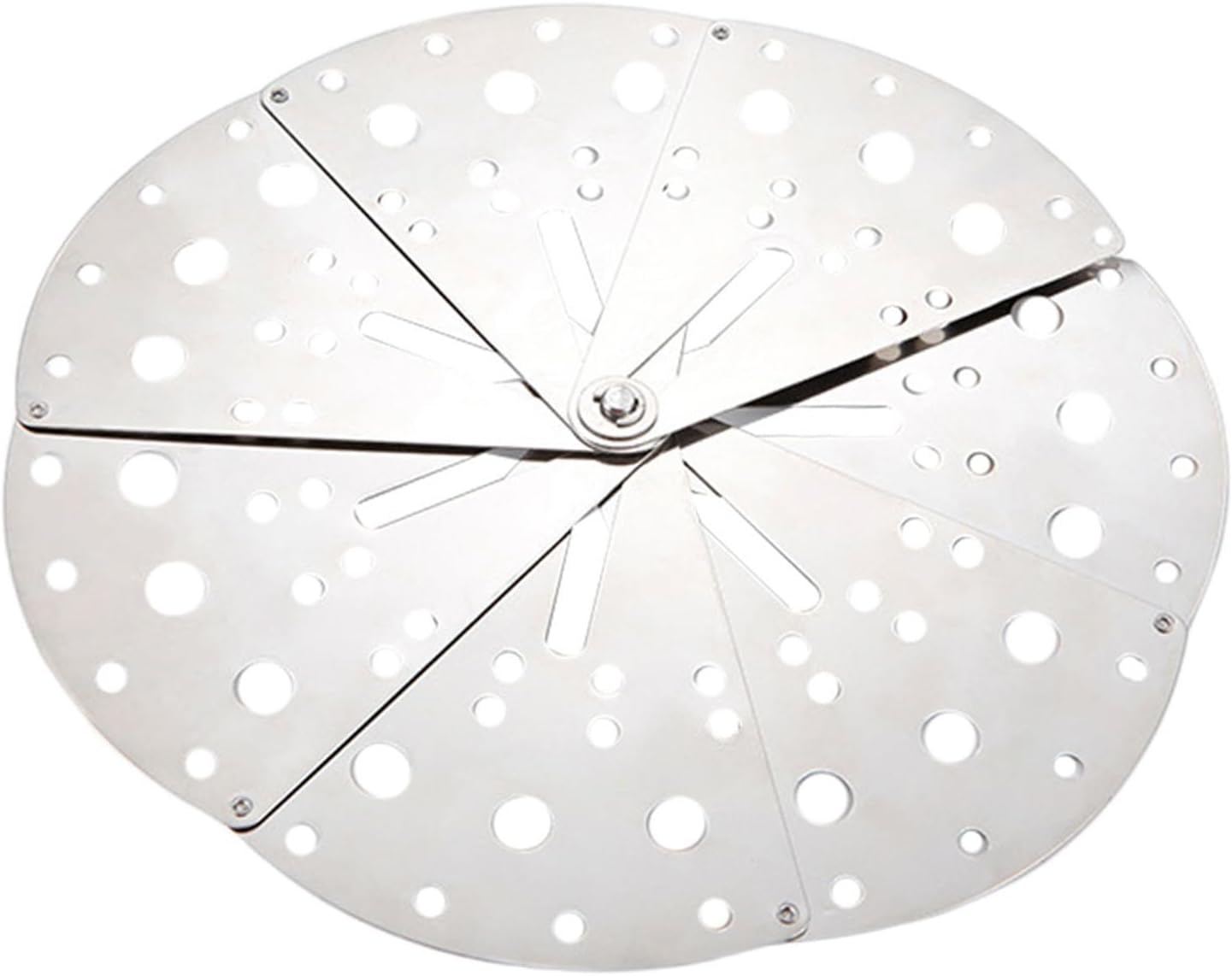 Adjustable Stainless Steel Kitchen Spill Stopper Cover, Multifunctional Anti-overflow Lid with Expandable Size for Household Cookware