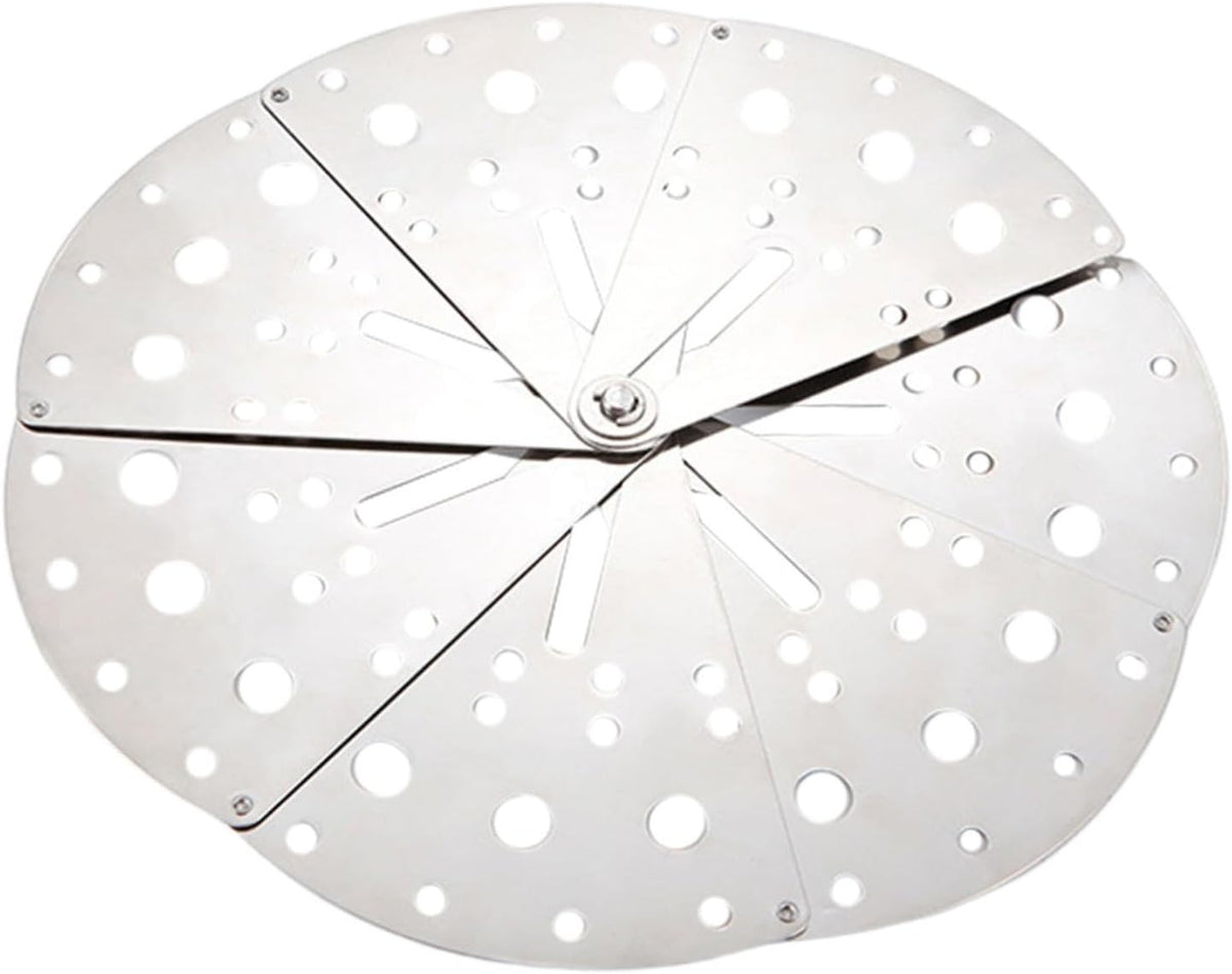Adjustable Lid Stainless Steel Anti-spill Cover Multifunctional Spill Stopper Lid Cover for Pot Kitchen