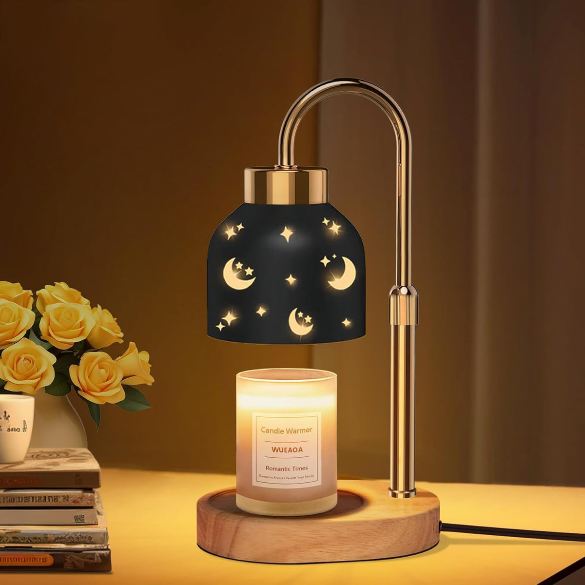 Candle Warmer Lamp with Timer Dimmer, Height & Brightness Adjustable