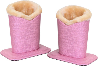 Pack of 2 Soft Plush Lined Eyeglasses Holder Stand Protective Glasses Holder Stand