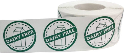 InStockLabels Gluten Free Food Rotation Labels, 1.25 Inch, 500 Stickers | Food safety allergy awareness labels for home meal prep, retail packaging, restaurants, food trucks and storage use