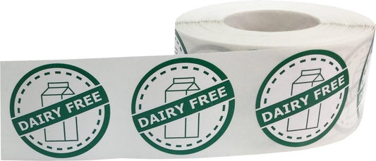 InStockLabels Gluten Free Food Rotation Labels, 1.25 Inch, 500 Stickers | Food safety allergy awareness labels for home meal prep, retail packaging, restaurants, food trucks and storage use