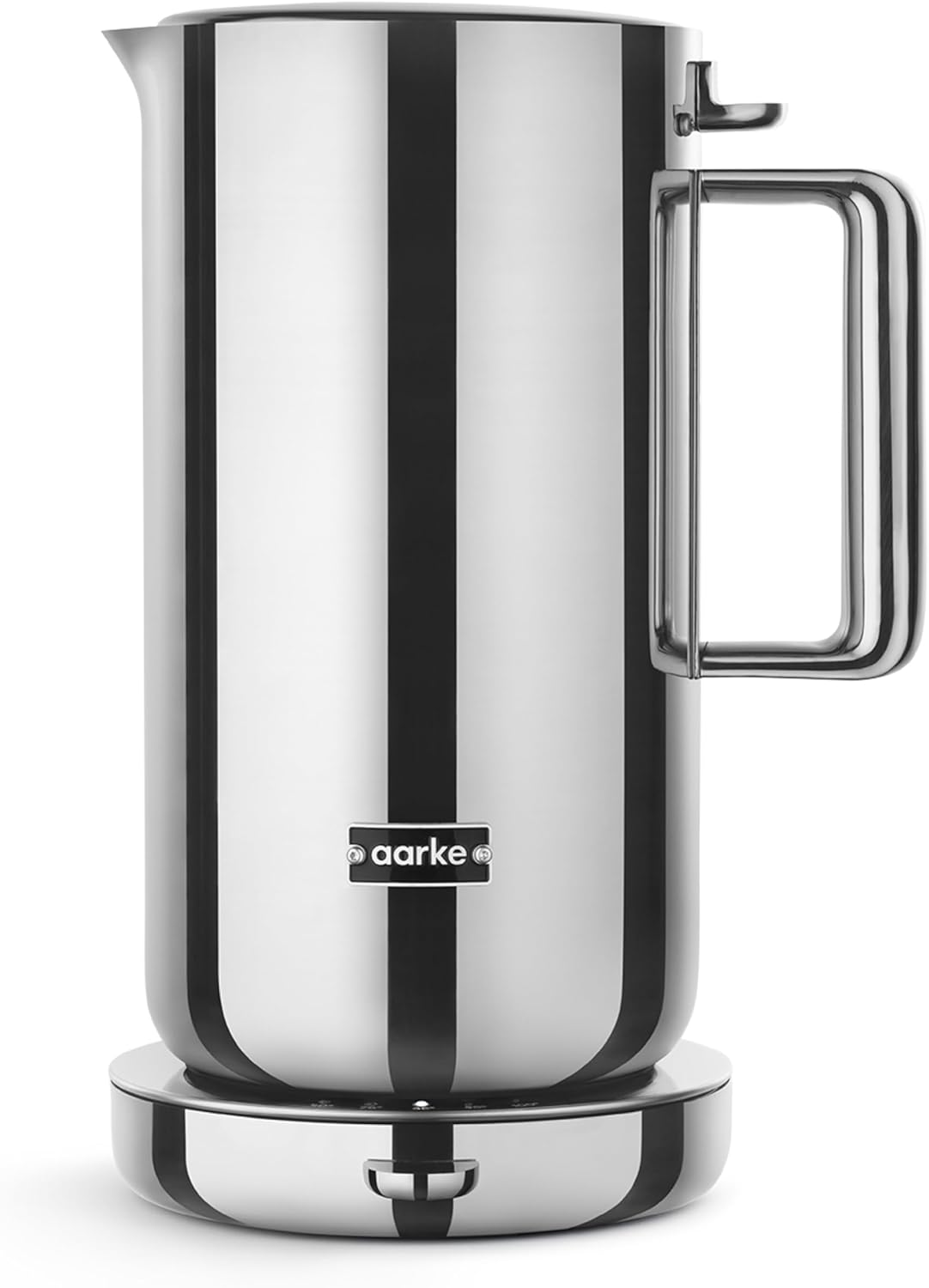 Aarke Kettle - Electric Water Boiler, 1.2L (40oz), Stainless Steel | Temperature Control, Non-Drip Spout, Double-Wall Construction, Dry Boil Protection, Heat-Safe Handle, LED Cool-Down Indicator