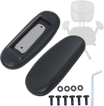 Ketofa Office Chair Arm Rest Replacement Fits All Styles of Arms with 4" Mounting Hole Patterns Screws Set Desk Armrest Cover(2Pack)