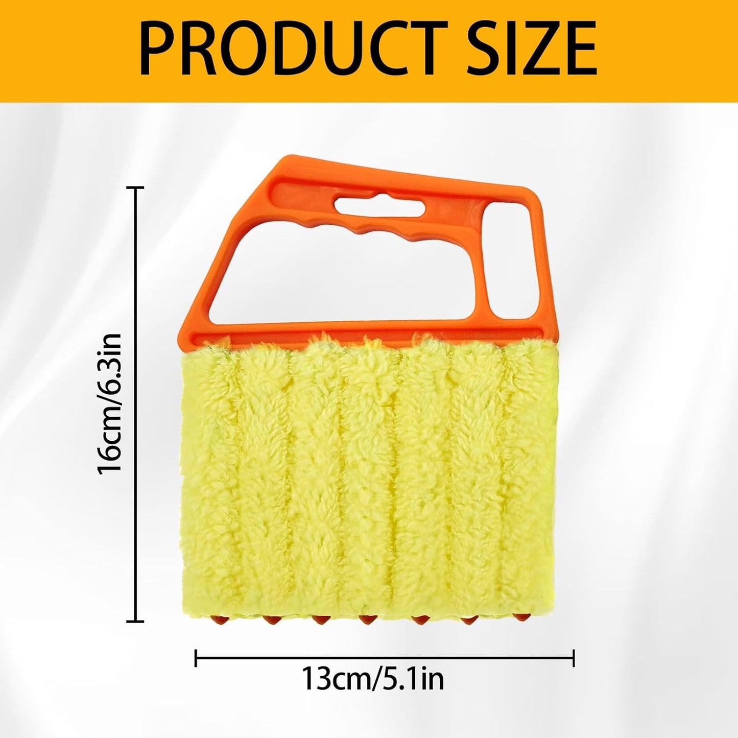 2 Pcs Blinds Cleaner Duster Tool 7 Finger Microfiber Washable Mini Window Dusters for Cleaning Dust Remova for Window Air Conditioner Vent Fans Venetian Shades Wood Blinds Dust Dirt