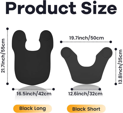 Wokyo Silicone Hair Cutting Collar, Non-slip Hair Cutting Mat Haircut Cape Catcher Neck Wrap Guard Neck Fitting Accessories