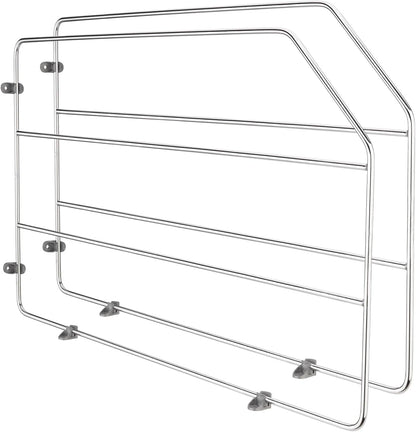Rev-A-Shelf 12" Bakeware and Tray Divider for Wall/Base Cabinets, Chrome | Baking & Cookie Sheet Organizer, Min Opening Width of 3", 597-12CR-2-1