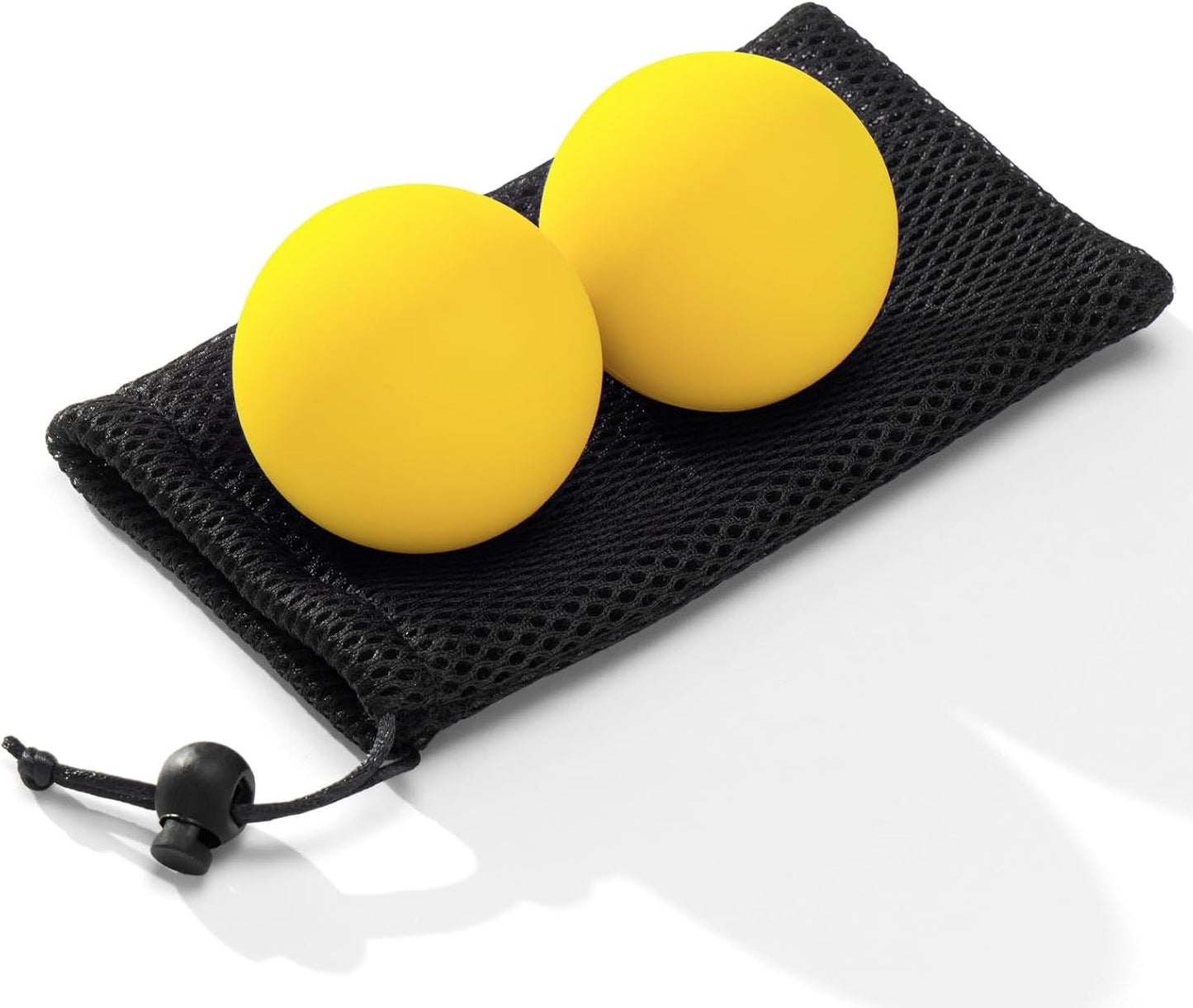 SUBCULTUREPICK Massage Lacrosse Balls for Myofascial Release,Yoga Deep Tissue Massage,Trigger Point Therapy and Foot Plantar Fasciitis,Muscle Soreness Massager Ball (2 Packs) (Black)