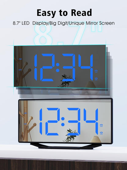 PPLEE Extra Loud Vibrating Alarm Clock with Bed Shaker