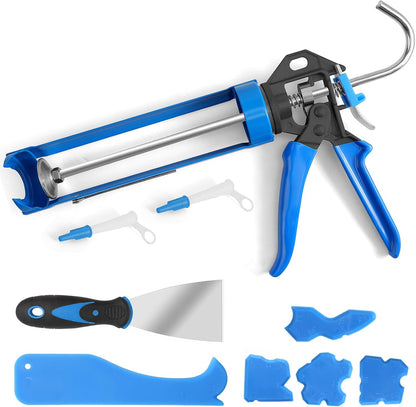 3 in 1 Silicone Caulking Tool, High Quailty Grout Removal Tool and Sealant Finishing Scraper with Stainless Steelhead, Caulk Remover Tool Kit for Window, Kitchen, Floor, and Sink Joint