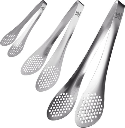 MSY BIGSUNNY 9 inch Buffet Tongs, Set of 2 Stainless Steel Food Serving Tongs