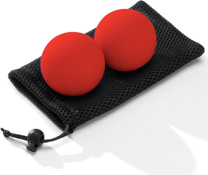 SUBCULTUREPICK Massage Lacrosse Balls for Myofascial Release,Yoga Deep Tissue Massage,Trigger Point Therapy and Foot Plantar Fasciitis,Muscle Soreness Massager Ball (2 Packs) (Black)