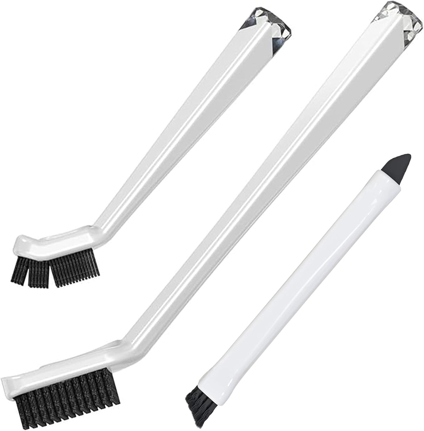 Grout Cleaning Brush Set (4 Pcs) Heavy Duty Hand Grout Scrub Brush & Detail Cleaning Brush Set for Baseboards,Floor, Corners, Shower, Bath Tub & Tiles